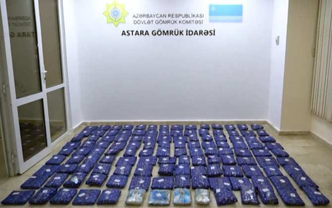 İrandan Rusiyaya aparılan alma yüklü avtomobildə külli miqdarda narkotik aşkarlandı
