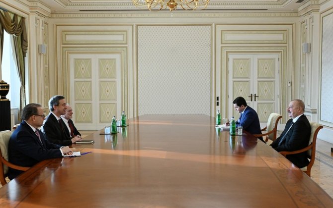 Prezident İlham Əliyev Maykl Tuçini və Bernard Kaminetskini qəbul etdi - YENİLƏNİB