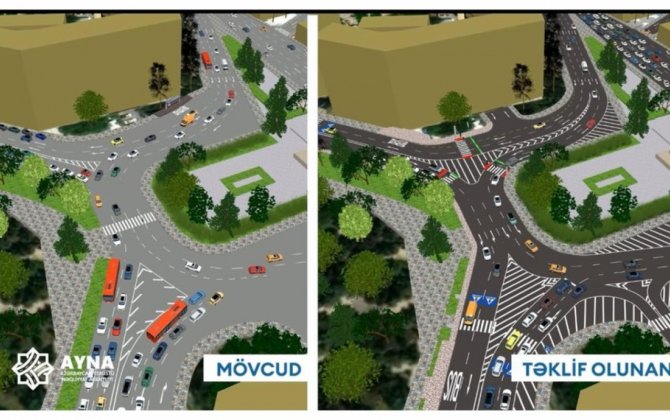 Bakının bəzi küçələrində piyada keçidlərinin yeri dəyişdirilir