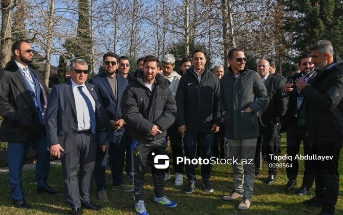 Messi Bakıda Qarabağ atlarını İZLƏDİ