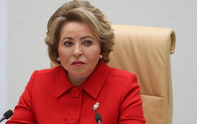 Valentina Matviyenko İlham Əliyevi təbrik etdi