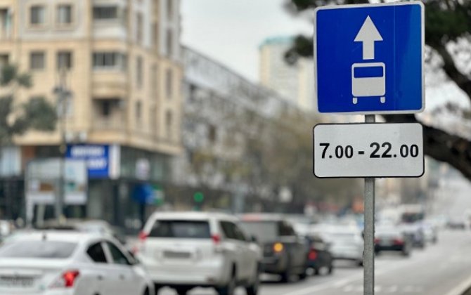 Daha bir küçədə avtobus zolağına saatxa0tətbiq edildi