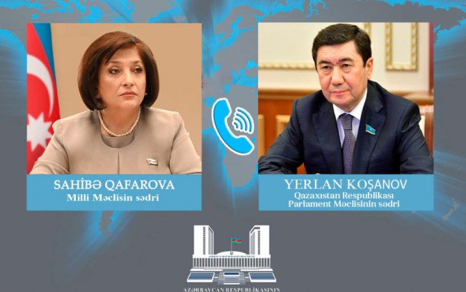 Qazaxıstan Parlament Məclisinin sədri Sahibə Qafarovaya zəng etdi