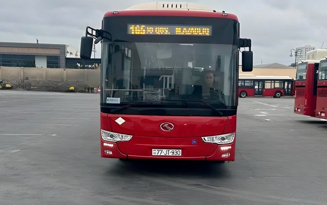 165 nömrəli marşrutun avtobusları yenilənir