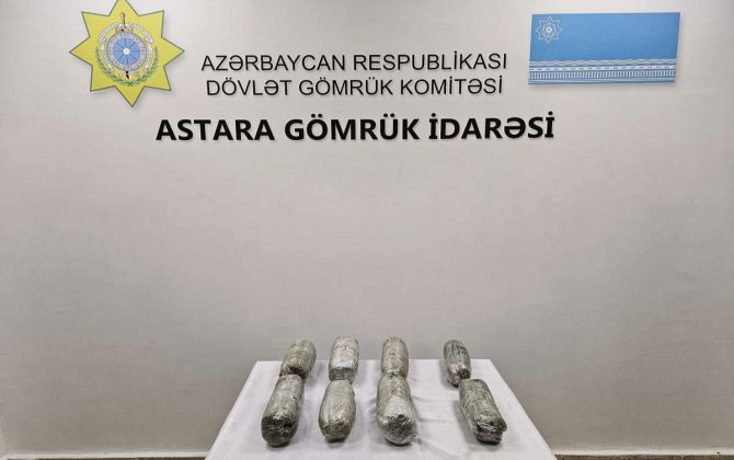 İrandan Azərbaycana gələn yük qatarında xeyli narkotik aşkar edilib