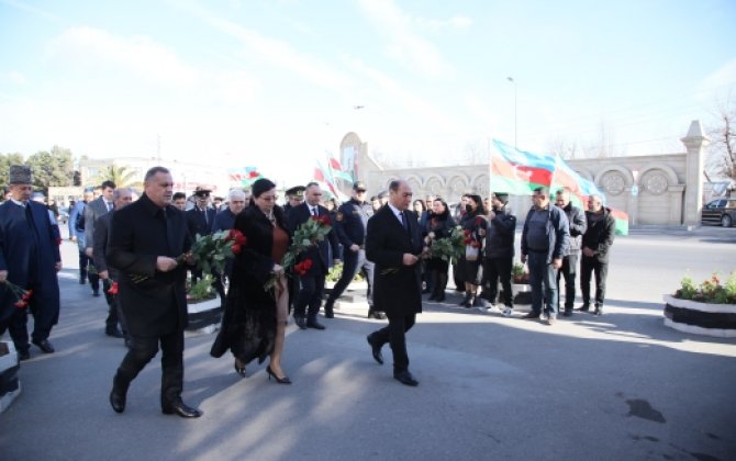 Bərdədə 20 Yanvar faciəsinin 35-ci ildönümü ilə əlaqədar şəhidlərin xatirəsi yad olundu - FOTO