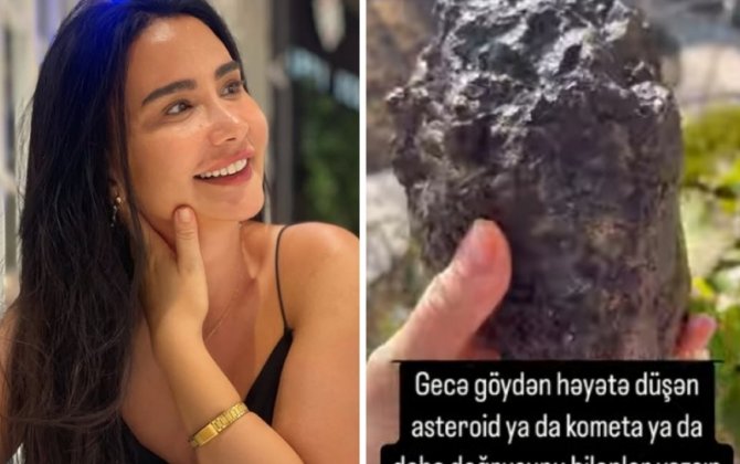 Bakıda jurnalistin evinə asteroid düşdü - VİDEO