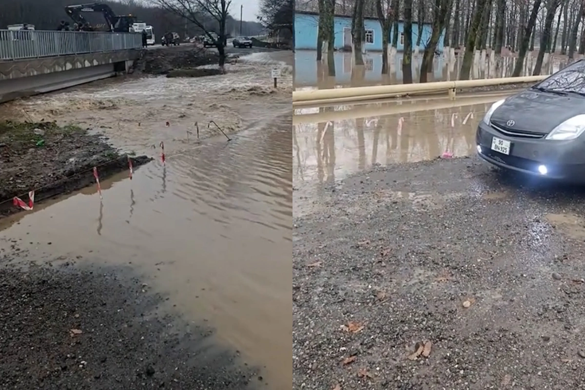 В Масаллинском районе сошел сель: на дороге ограничено движение?-ВИДЕО