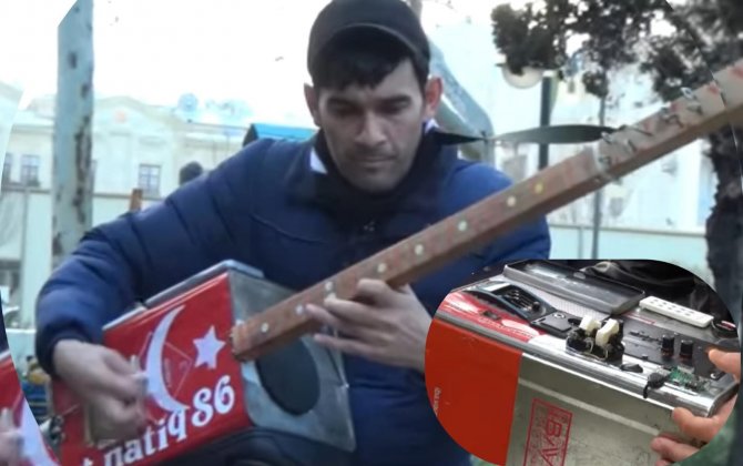 “Musiqiçilər mənə deyir ki, sənətimizi ucuzlaşdırırsan, alçaldırsan” - yağ qabından gitara düzəldən Natiq - FOTO+ÖZƏL 