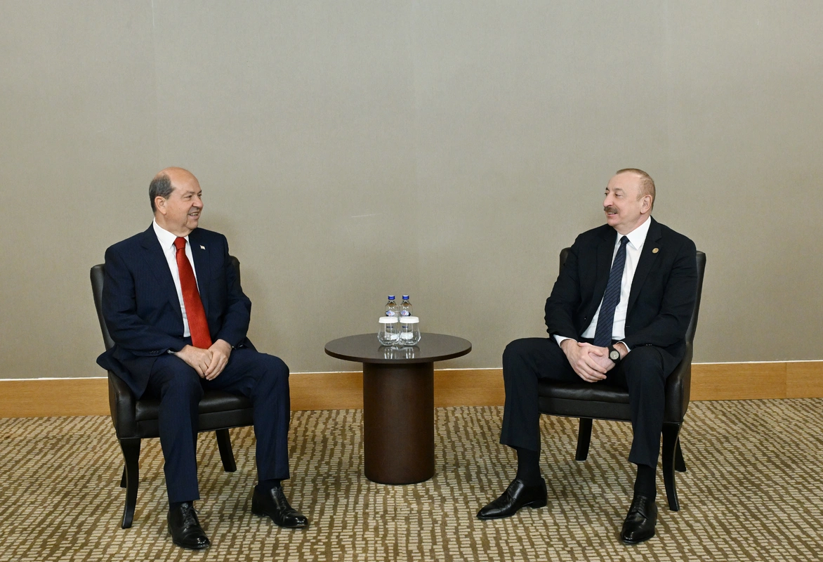 Prezident İlham Əliyev Antalyada Ersin Tatarla görüşdü - YENİLƏNİB + FOTO