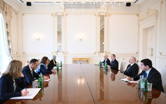 Prezident İlham Əliyev Sloveniyanın xarici işlər nazirini qəbul etdi - YENİLƏNİB + FOTO