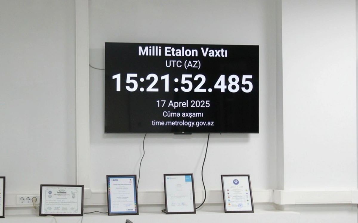 Azərbaycanda Milli Etalon Vaxtı yaradılır - FOTO