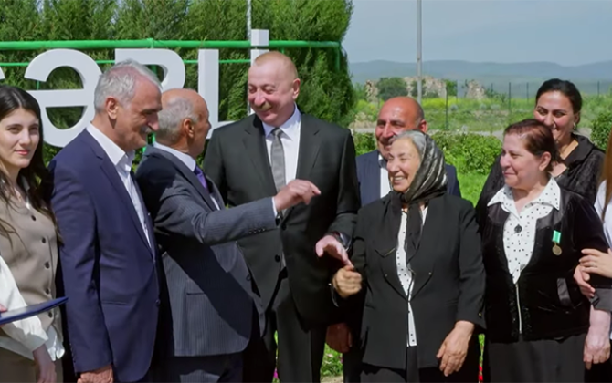 Prezidentin vətəndaşla söhbəti: “Bu gün mənim də ad günümdür” - VİDEO