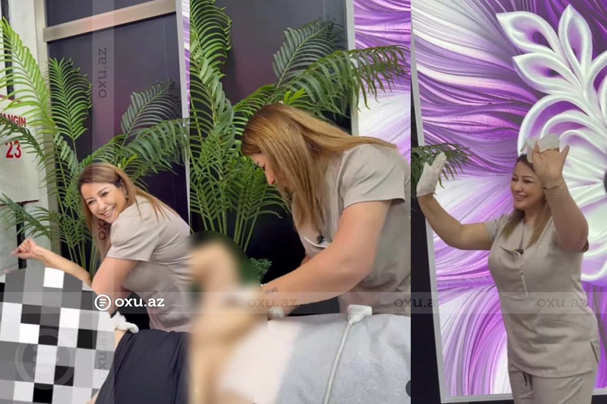 Bakıda qeyri-steril şəraitdə prosedur: Həkim pasiyentinin çılpaq görüntüsünü paylaşdı