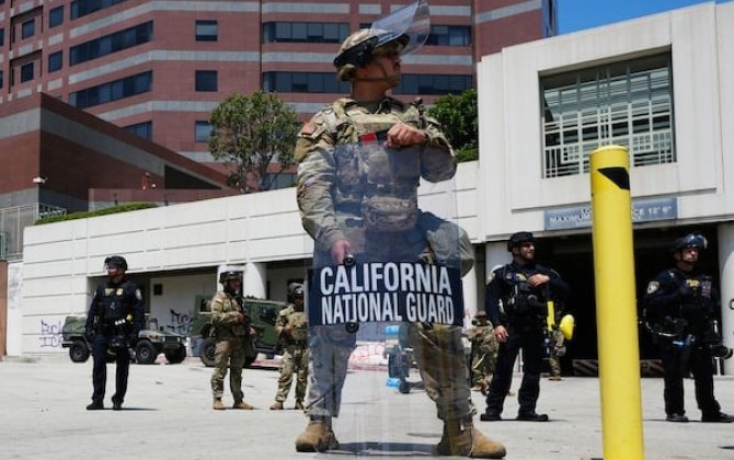 Los-Ancelesdə komendant saatı elan edildi- Tramp etirazçıları həbslə hədələdi...