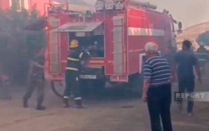 Azərbaycanda Şadlıq evi yanıb