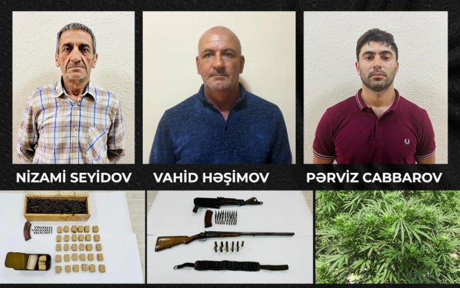 Şəkidə silah və narkotik əməliyyatıxa0- VİDEO