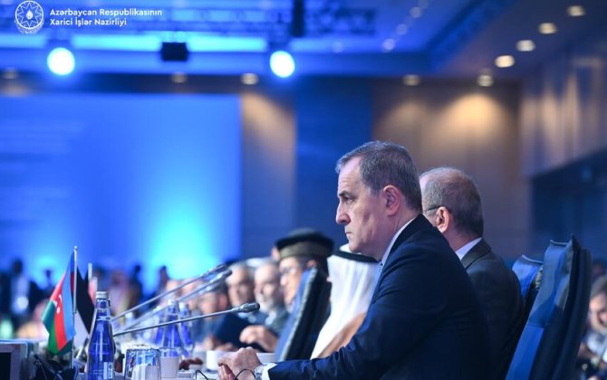 Ceyhun Bayramov İƏT XİN Şurasının iclasında iştirak edir - FOTO