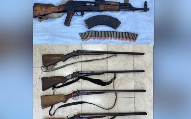 Qanunsuz saxlanılan silahlar polisə təhvil verilib