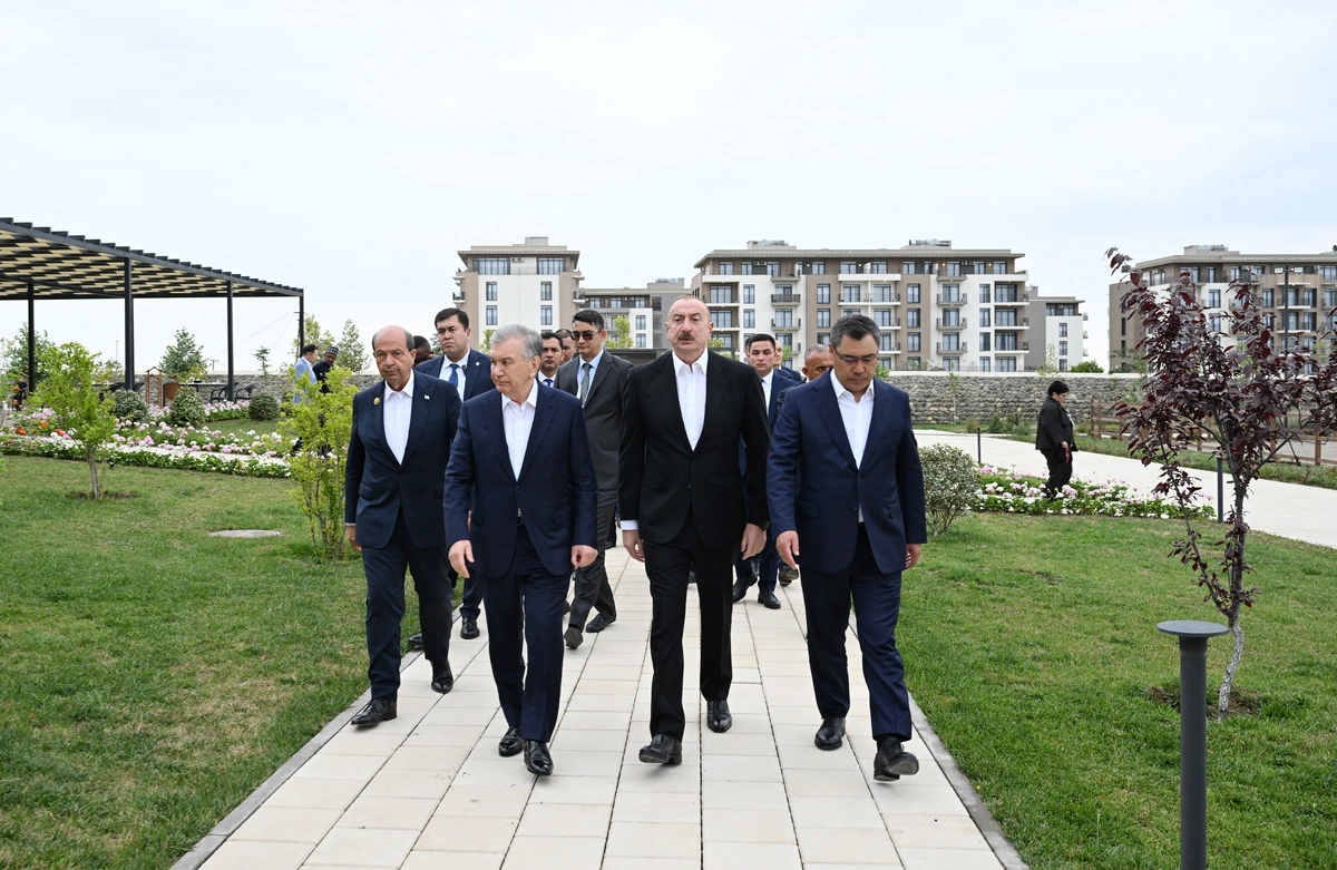 İlham Əliyev ECO-nun zirvə görüşünün iştirakçılarının Ağdama səfərindən paylaşım etdi - VİDEO