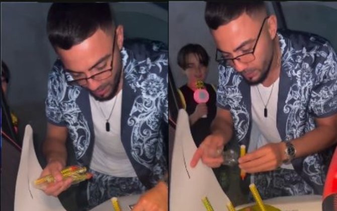 Kərimdən xanımına ad günü sürprizi - VİDEO