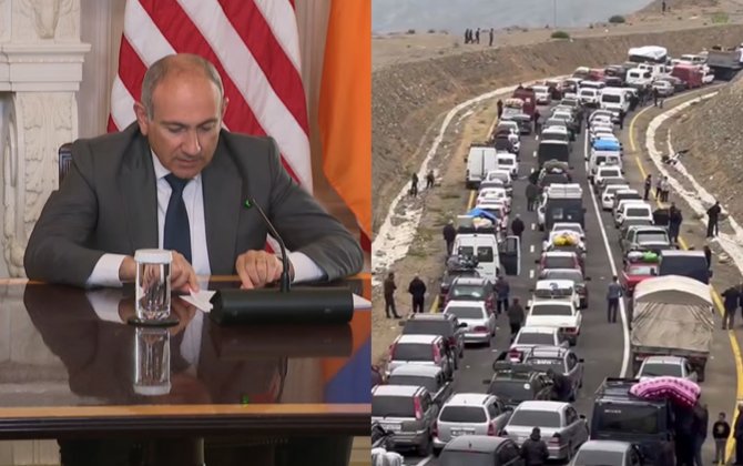 Paşinyan Ağ Evdə Qarabağdan köçmüş ermənilərin geri qayıtması haqda suala məhəl qoymadı...