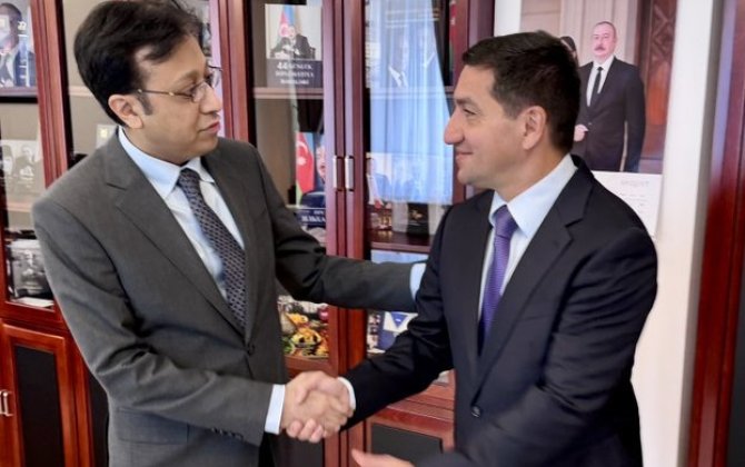 Pakistanın Azərbaycandakı səfiri Hikmət Hacıyevlə görüşüb - FOTO