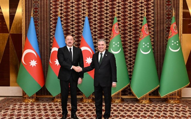 İlham Əliyevin Qurbanqulu Berdiməhəmmədov ilə təkbətək görüşü oldu - YENİLƏNİB + FOTO