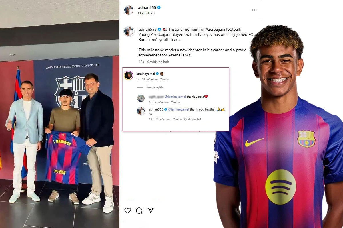 Lamin Yamaldan azərbaycanlı futbolçunun 