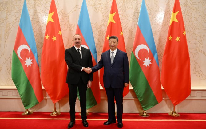 Prezident İlham Əliyevin Si Cinpin ilə görüşü keçirilib - YENİLƏNİB - FOTO