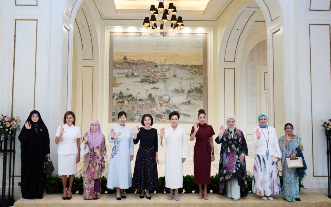 Mehriban Əliyeva və Arzu Əliyeva Hayha çayında gəmi gəzintisində iştirak ediblər - FOTO