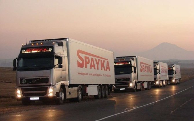 Rusiyada erməni şirkətinin 100 yük maşınına həbs qoyuldu