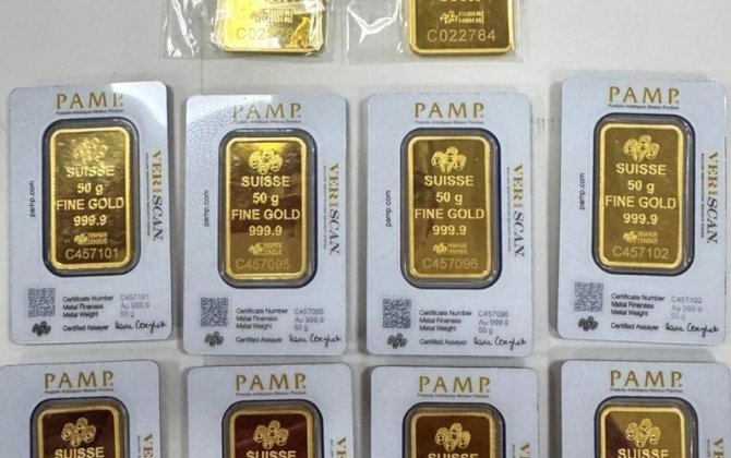 Azərbaycanda gömrük nəzarətindən gizlədilən qızıl külçələr aşkarlandı