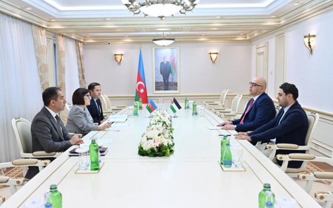 Sahibə Qafarova Fələstin və İordaniyanın Azərbaycandakı səfirləri ilə görüşüb - FOTO
