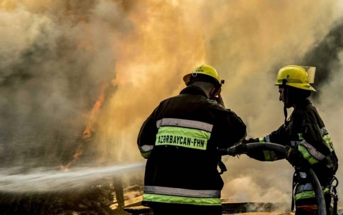 Bakıda yanğın olub, bir nəfər tüstüdən zəhərlənib