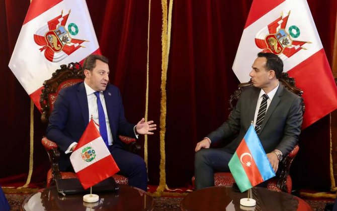Elnur Məmmədov Peru XİN başçısı ilə görüşdü - FOTO