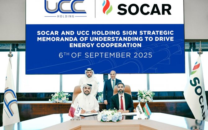 SOCAR ilə “UCC Holding” arasında  uzunmüddətli əməkdaşlığı nəzərdə tutan Anlaşma memorandumları imzalanıb