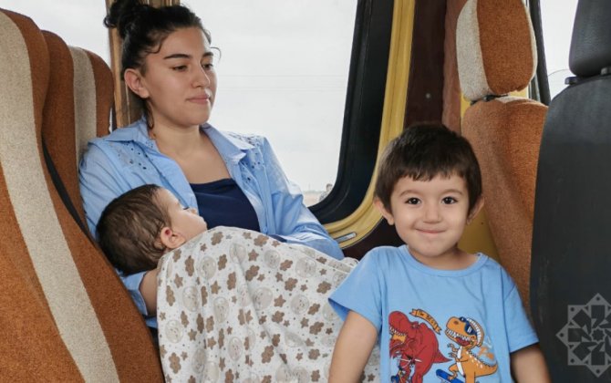 Köç karvanı Xocalının Xanyurdu kəndinə çatdı, açarlar təqdim olundu