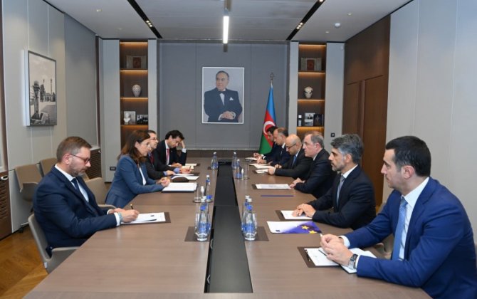 Ceyhun Bayramov Avropa İttifaqının yeni səfirini qəbul edib - FOTO