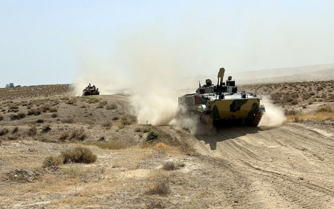 В армии Азербайджана проведены практические занятия