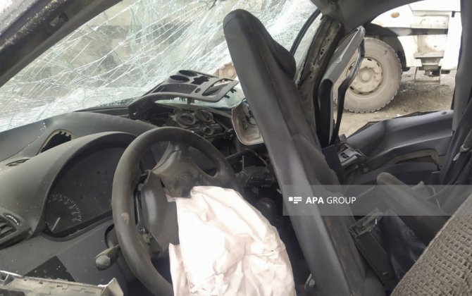 В Баку произошло цепное ДТП, есть пострадавший