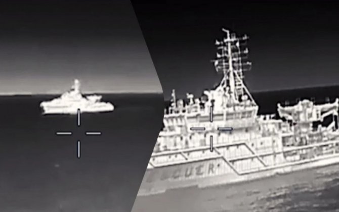Ukrayna Rusiyanın Qara dəniz donanmasının gəmisini dronla vurub