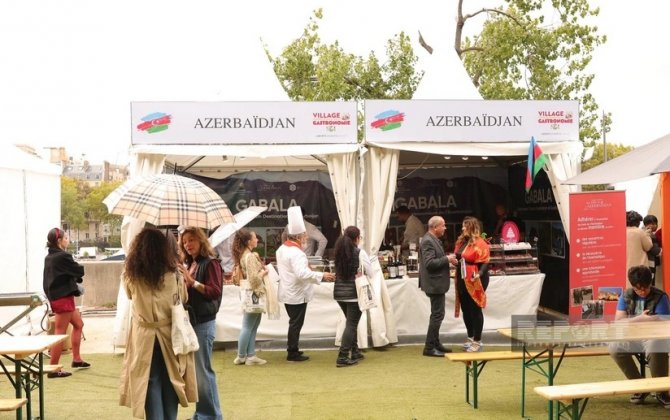 Fransada Beynəlxalq Qastronomiya Günlərində Azərbaycan pavilyonu maraqla qarşılanıb - FOTO