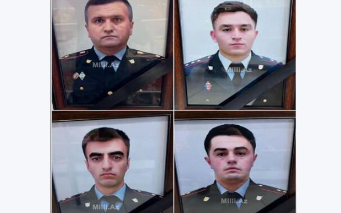 Qəzada həlak olan polis əməkdaşlarının FOTOSU