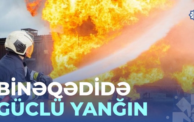 Binəqədidə obyektdə yanğın olub, 4 nəfər xilas edilib