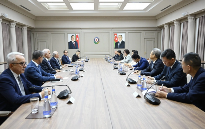 Əli Əsədov Çin Xalq Siyasi Məşvərət Şurasının üzvü ilə görüşüb