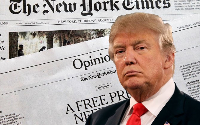 Трамп подал против газеты The New York Times иск о клевете на $15 млрд
