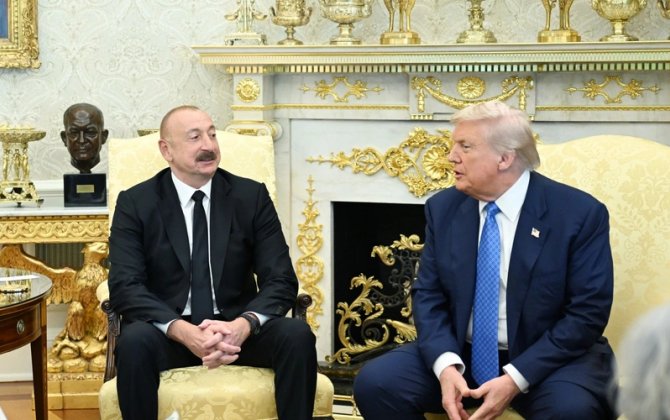 İlham Əliyev Trampa təşəkkür etdi - FOTO