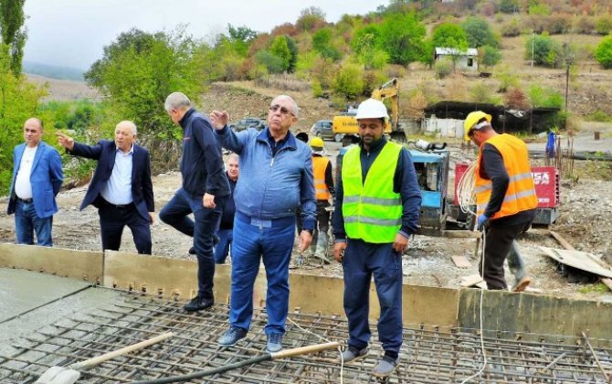 AAYDA sədri Xocalıda icra edilən yol layihələrinə baxış keçirdi - FOTOLAR