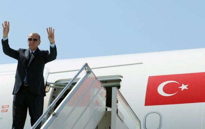 Ərdoğan ABŞ-a getdi: Trampla da görüşəcək - FOTO